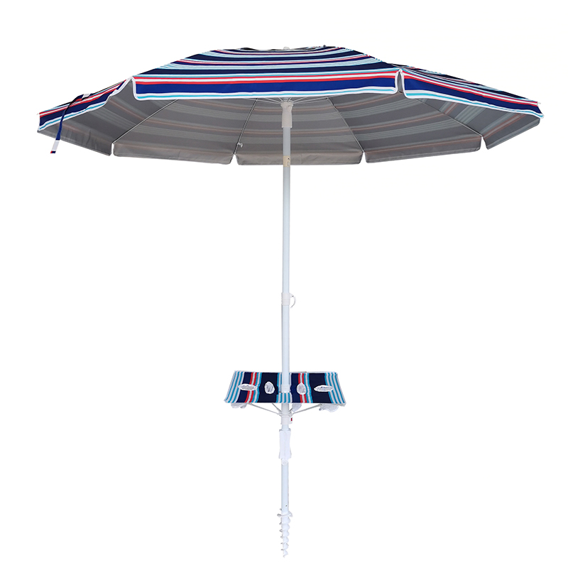 Vipperbar aluminiumstrandparasol med anker BU1928-2