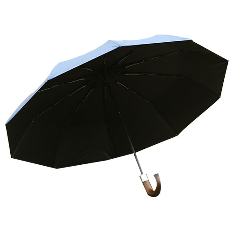 190T Polyester pongee auto open 3 fold  fashion business umbrella RU1916