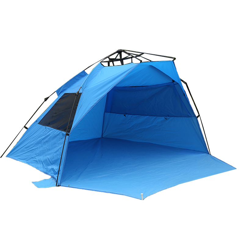 190T polyester quick-opening waterproof and UV-resistant beach tent TN1910 with PU coating
