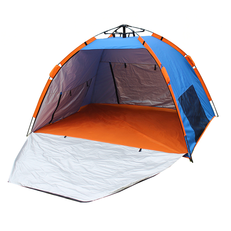 180t polyester UV50+ hurtig åbning af dobbelt vandtæt og UV-bevis strandcampingtelt TN1916