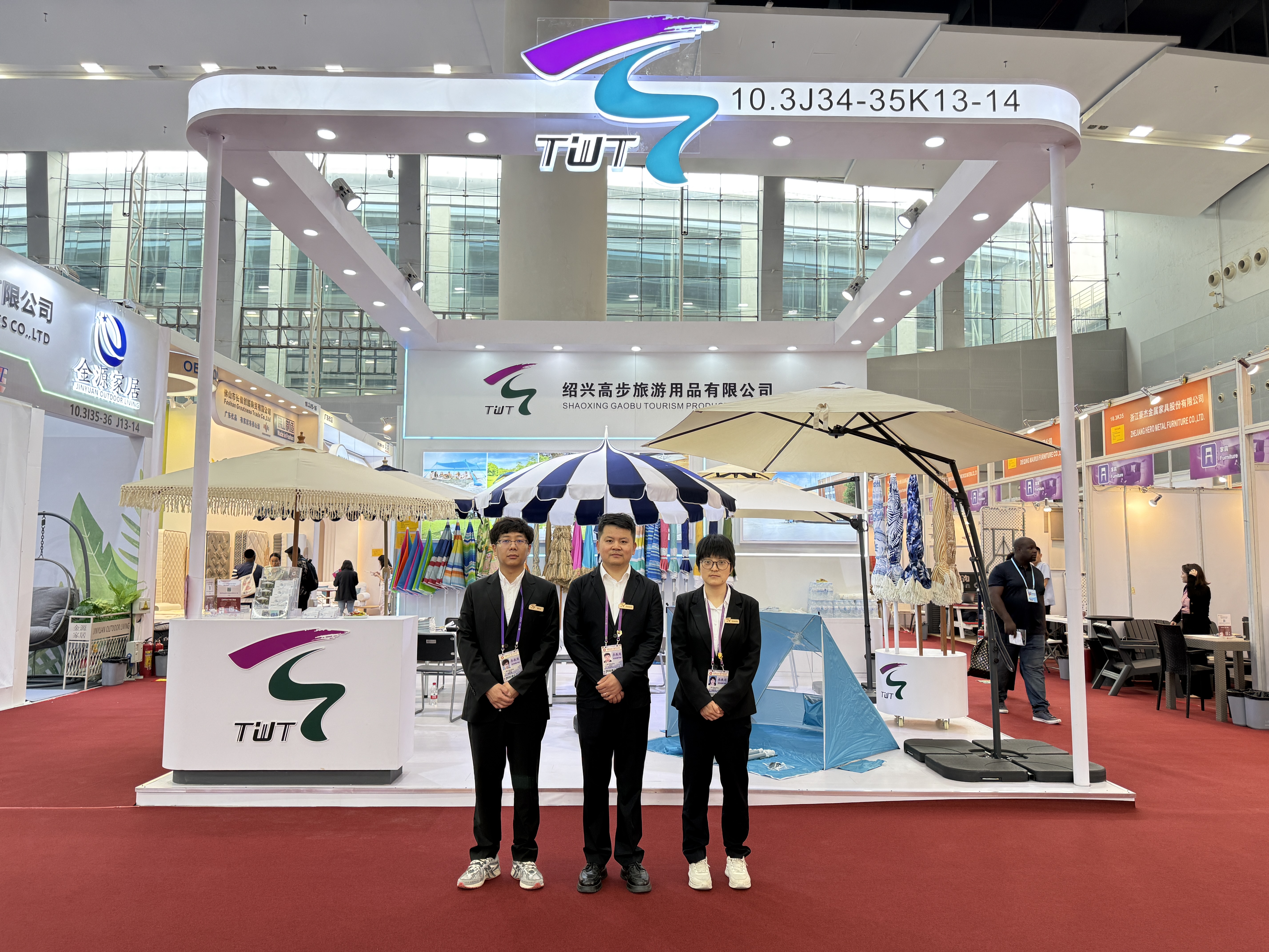 Shaoxing Gaobu Tourism Products Co., Ltd. dukkede op på Canton Fair for at vise innovative udendørs produkter.